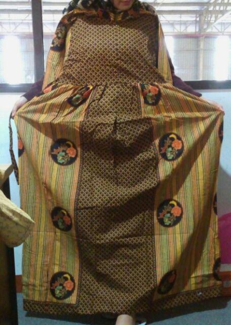 Gamis Batik Modern Bola Bunga Bahan Katun Primisima Support Busui