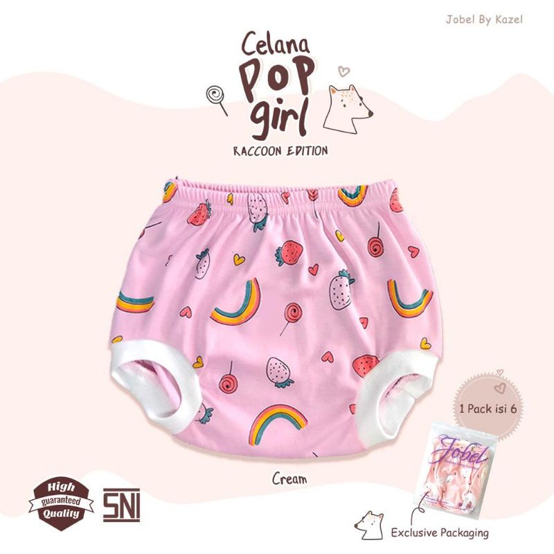 Jobel Celana Pop Girl Raccoon Edition (0 sd 24 bulan)