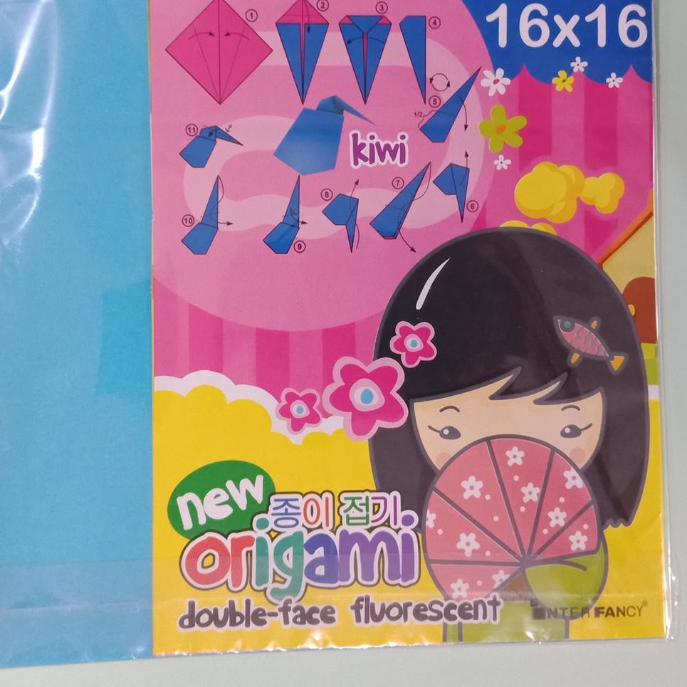 

[TERMURAH SESHOPEE!] Kertas Lipat Origami 2 Sisi Double Face 16 x 16 25 Lembar