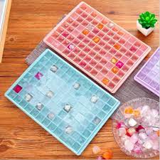 Cetakan Es Batu Puding Coklat Diamond Plastik Lentur Fleksibel Besar dan Kecil