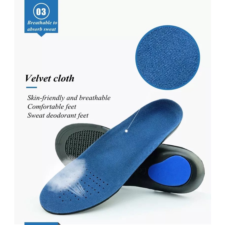 INSOLE FLAT FOOT SOL SEPATU KAKI DATAR SOL SEPATU ORTHOPEDIC ALAS KAKI UNTUK KAKI DATAR SOL DALAM