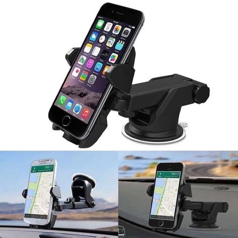 Car Holder Phone Mobil Long Neck One-Touch Car Mount Holder Mobil