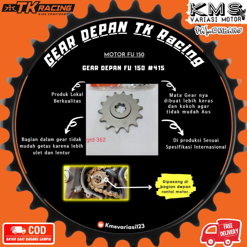 gear depan fu 150 tk racing  415