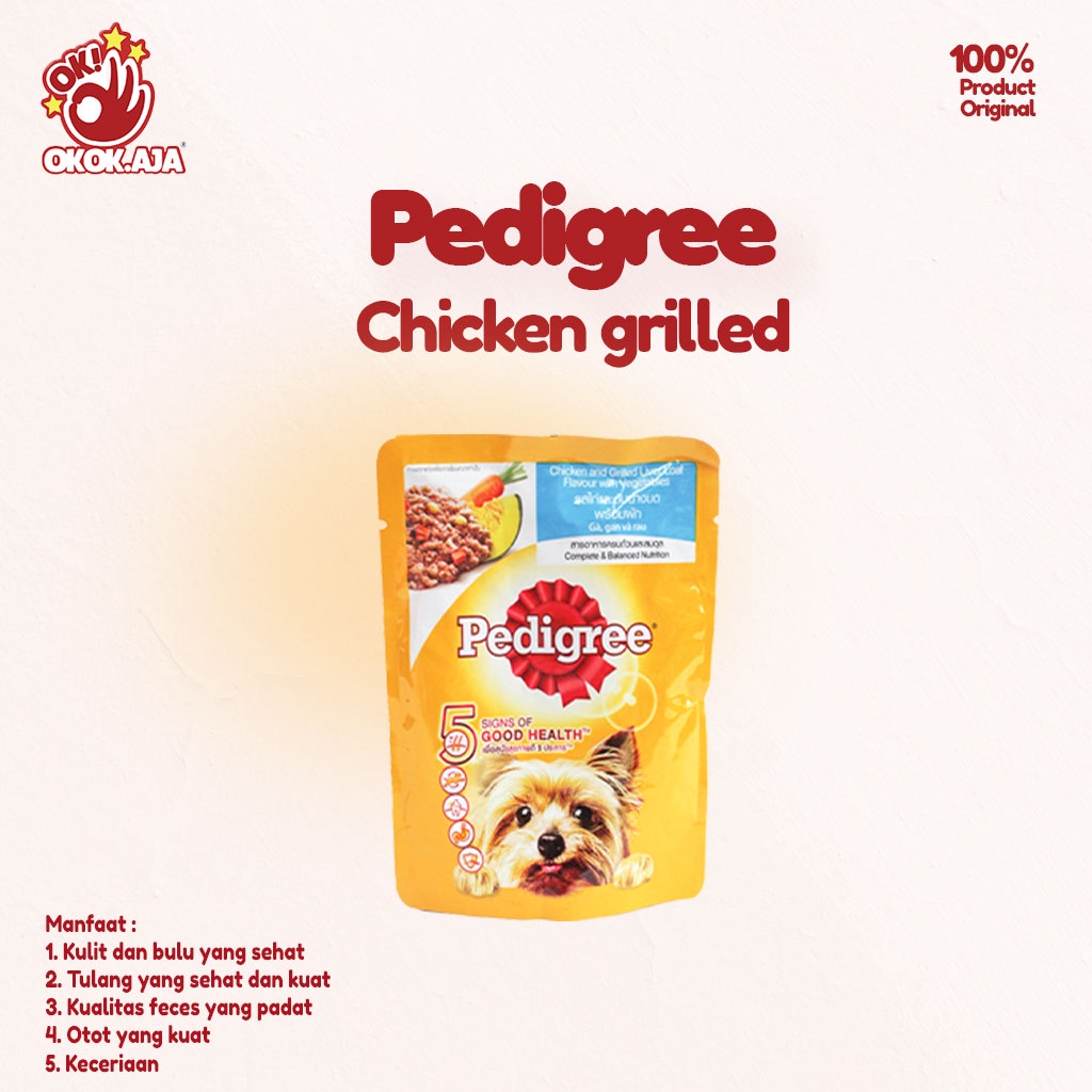 Makanan Anjing basah murah Pedigree pouch 80gr - Pedigree sachet murah