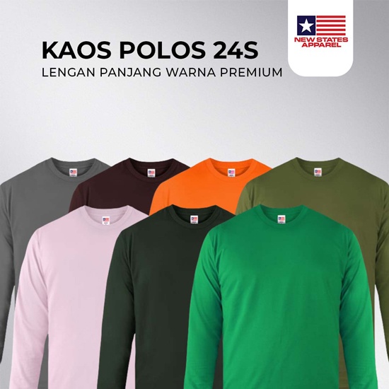 Kaos Polos NSA 24s - Lengan Panjang
