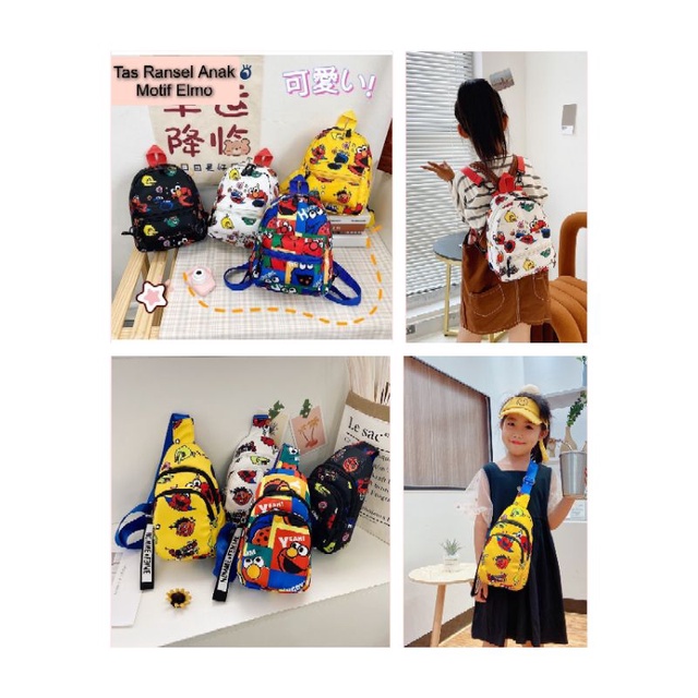 Tas selempang anak , tas ransel anak ,tas anak cowok , tas bahu , waistbag , tas anak , tas anak per