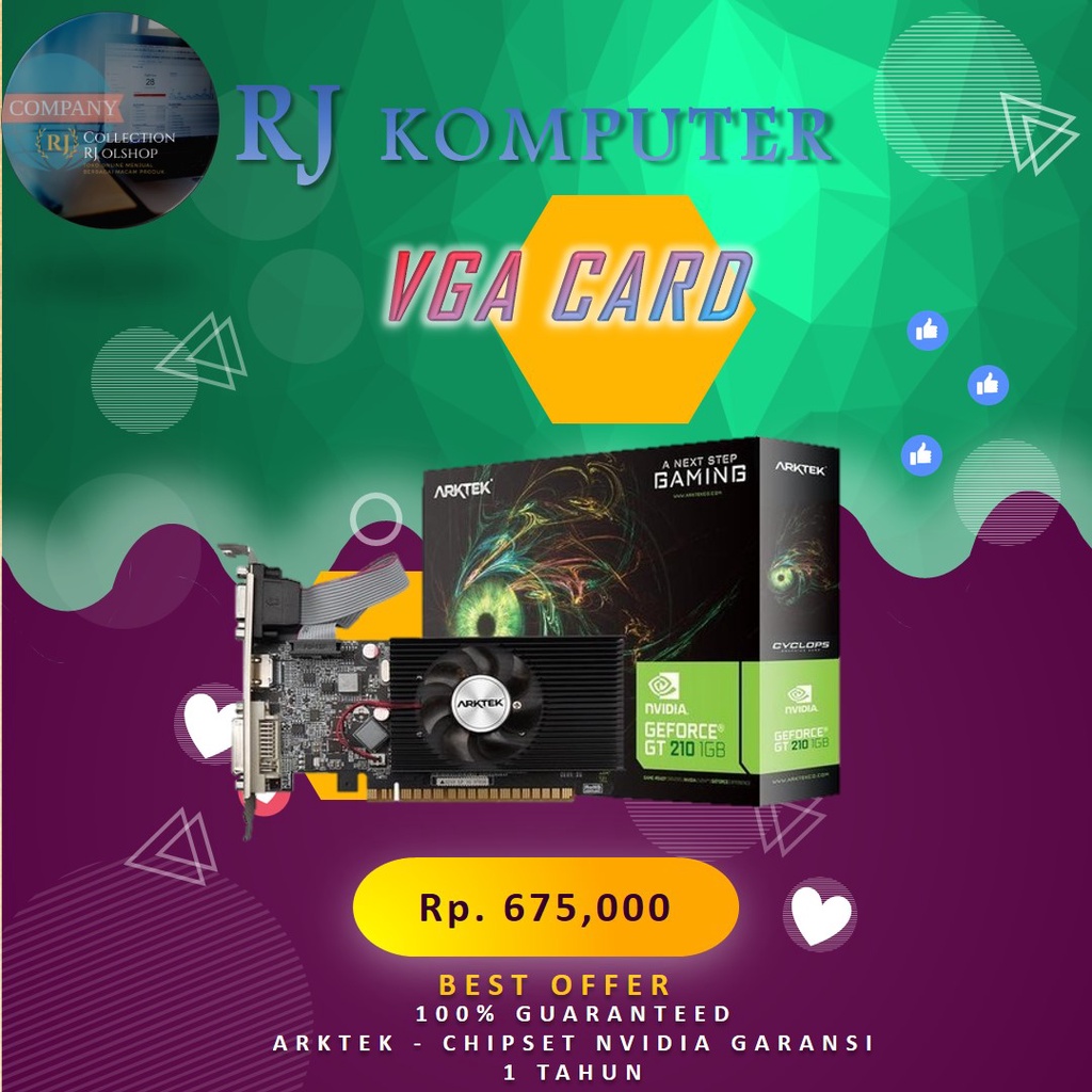 VGA gaming Arktek Cyclops 1GB Geforce G210