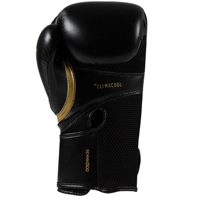 Sarung Tinju Adidas Speed 100 Boxing Gloves Black Gold