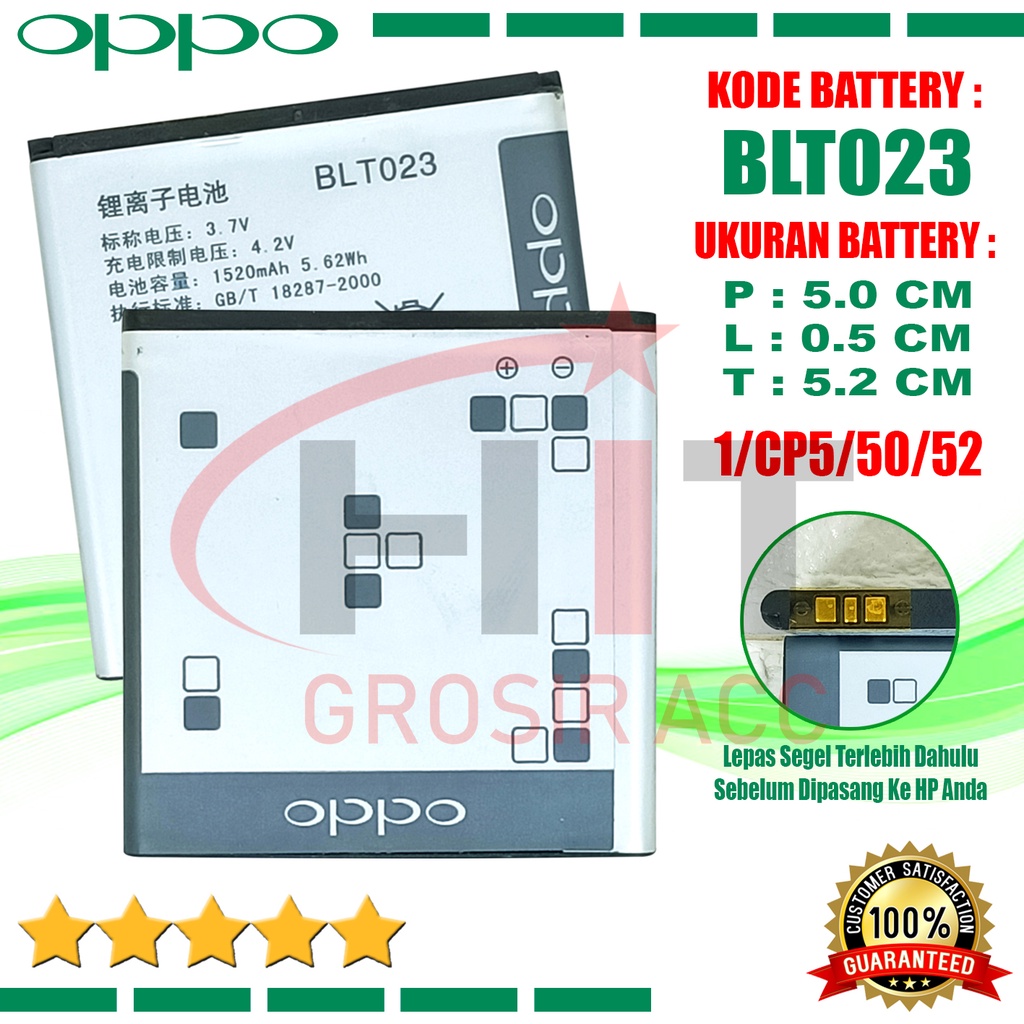 Baterai Battery Original OPPO BLT023 Find 3 R811 R807 X905 A91