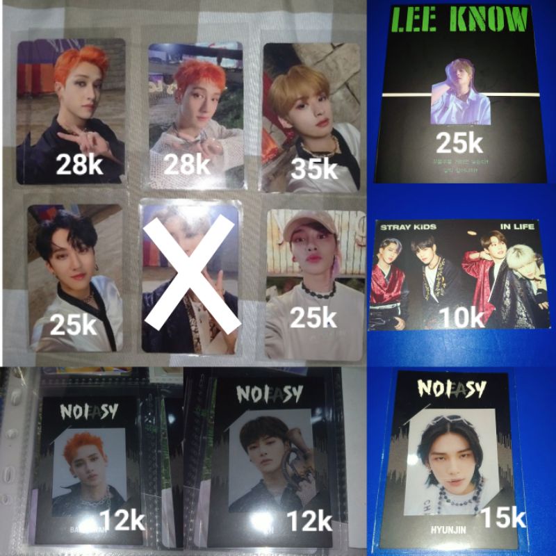 Photocard & frame official STRAY KIDS NOEASY Bangchan, Lee know Changbin Han Hanbok, I.N topi manyun