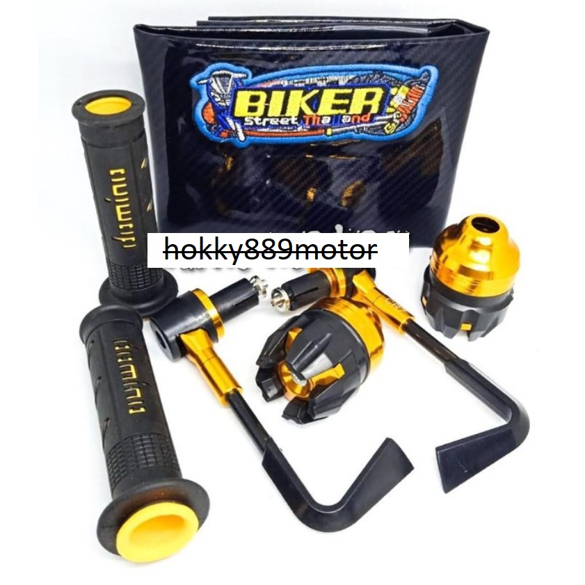 Paket 4in1 Kulit Jok Hitam Plus Proguard L Plus Handgrip Domino Sisik Plus Jalu As Universal