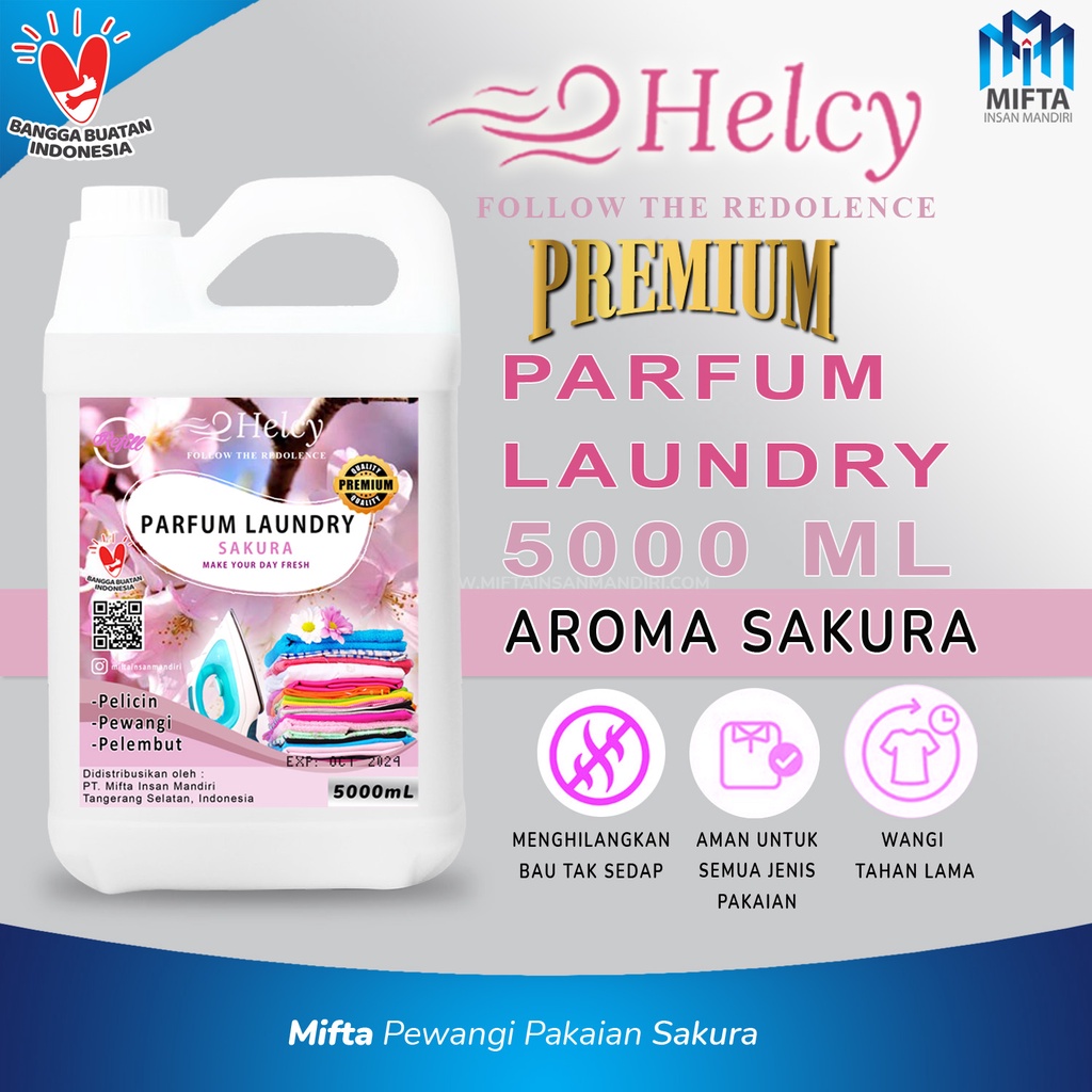 PARFUM LAUNDRY PREMIUM GRADE A / HELCY PARFUM LAUNDRY PREMIUM 5 LITER