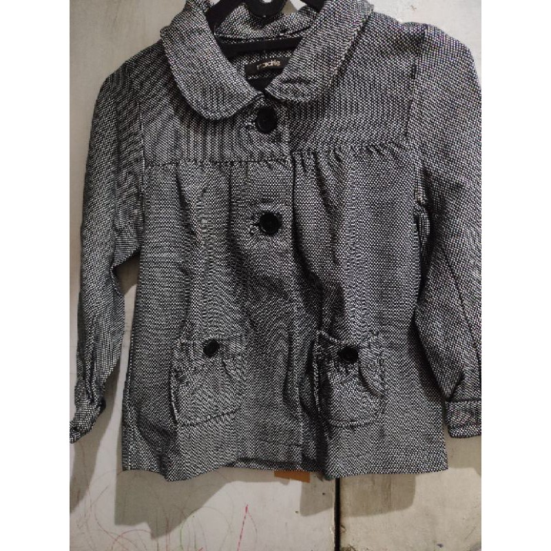 Preloved baju atasan blazer wanita kancing hitam Marchie