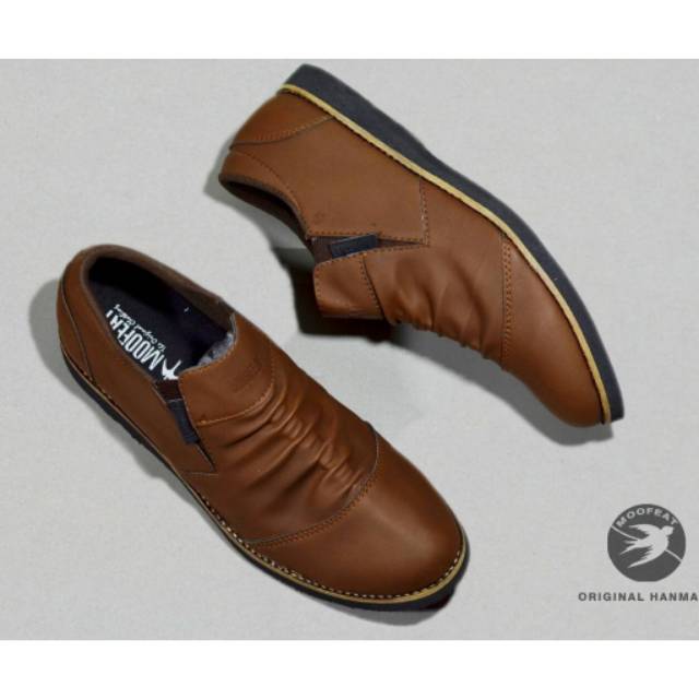 Sepatu Moofeat Wringkle Slop Casual Keren Cowok