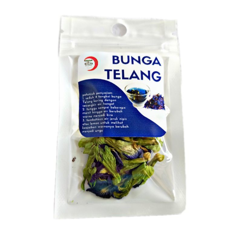 

[1 gram] Bunga Telang Teh Kering Butterfly Pea Flower Tea - Hilya Dryfruit