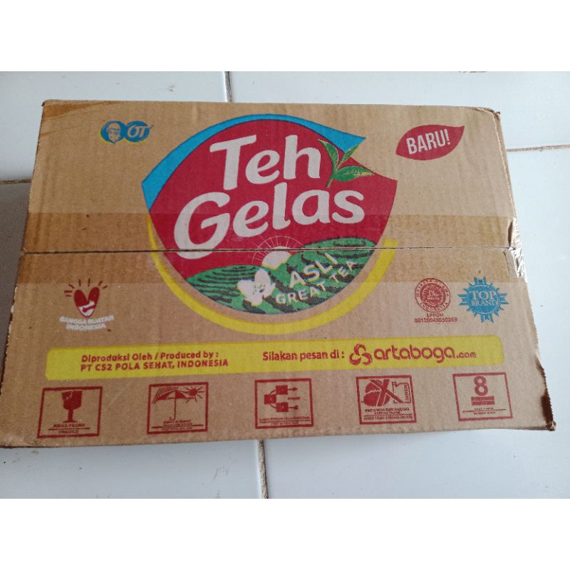 

Teh Gelas Kemasan Baru 1 Dus isi 24 × 160gr