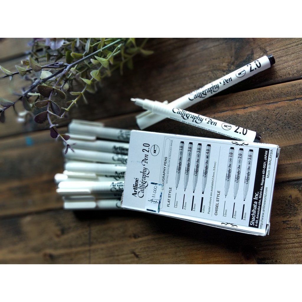 

Artline caligraphy pen 0.2