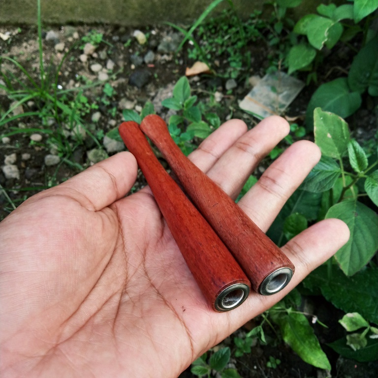 Pipa Once Kayu Nagasari Lubang Multi Asli Berkualitas