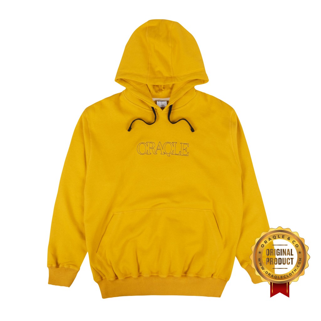 Oraqle Sweater Pullover Hoodie Wake Pullover Yellow