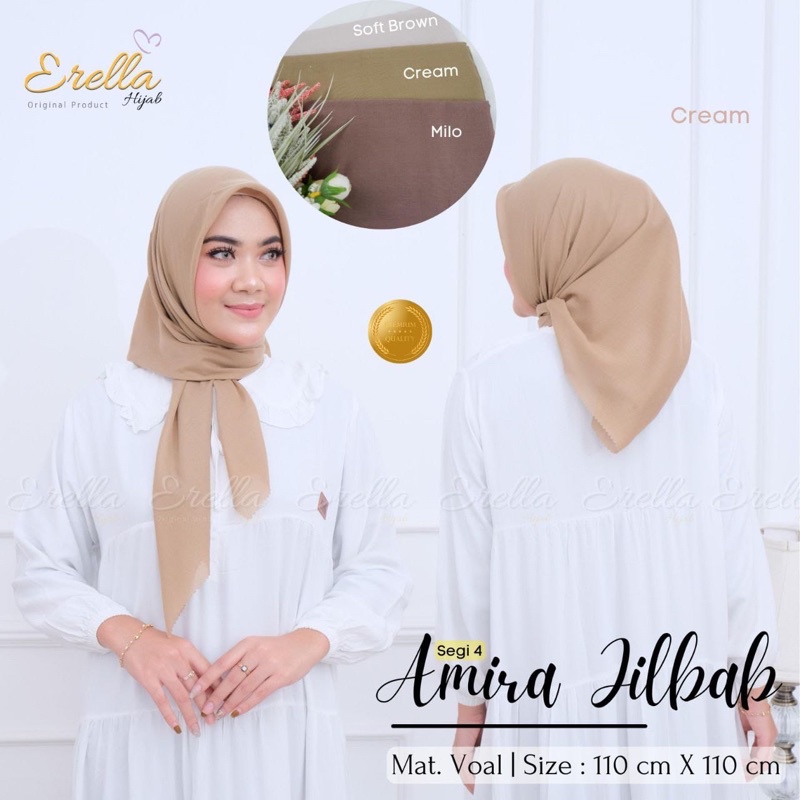 HIJAB SEGI EMPAT AMIRA JILBAB BY ERELLA