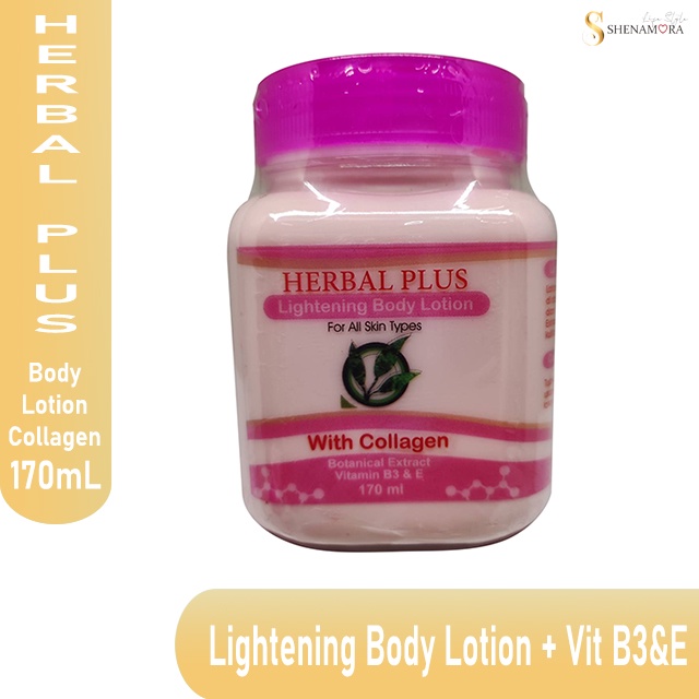 Herbal Plus Lightening Body Lotion | Cream Tubuh 170 ml