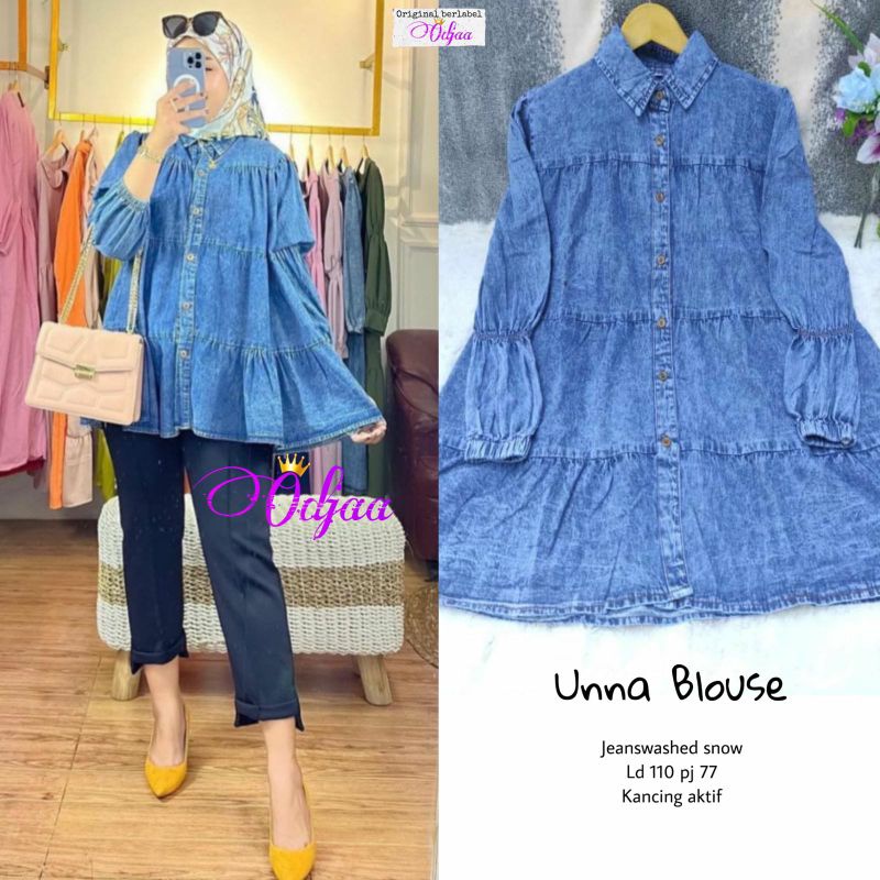 UNNA TUNIK / JEANS MURAH / ZOLAQU TUNIK / BISA COD