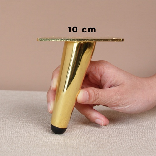 Kaki Kursi Sofa Stainless Besi Gold Cone