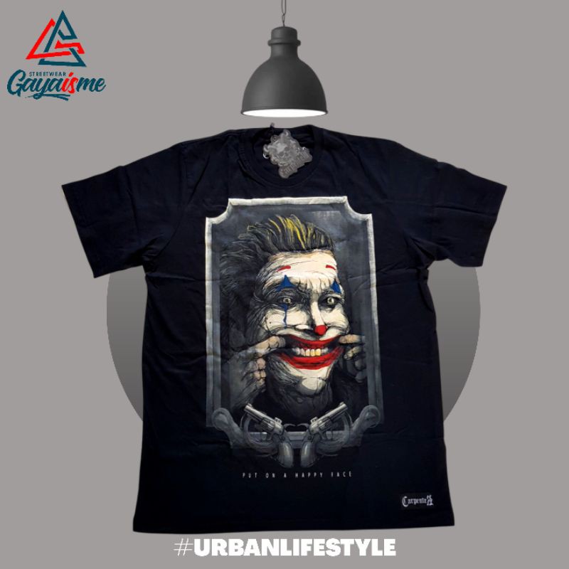 Kaos Distro Joker Dewasa Pria Wanita lengan pendek T-shirt Baju Batman Original