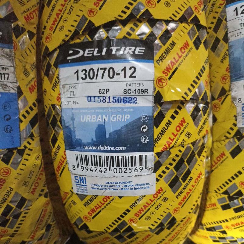 Ban Motor 130/70-12 Urban SC 109 R Tubeless 130 70 12 Ban Matic