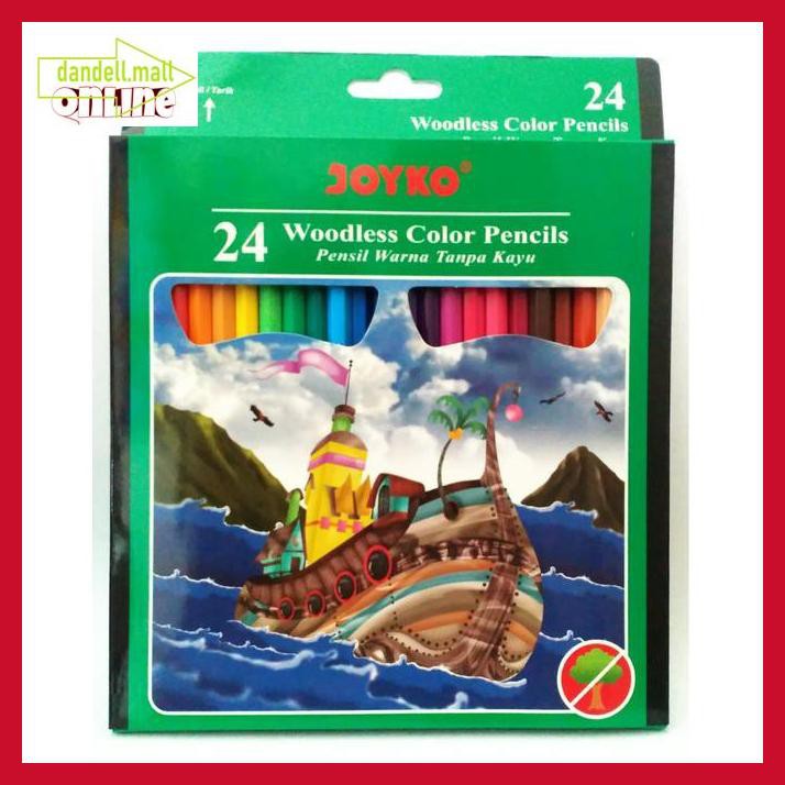 

U8Tyrt67- Pensil Warna Joyko 24 Warna E3Yrf797-