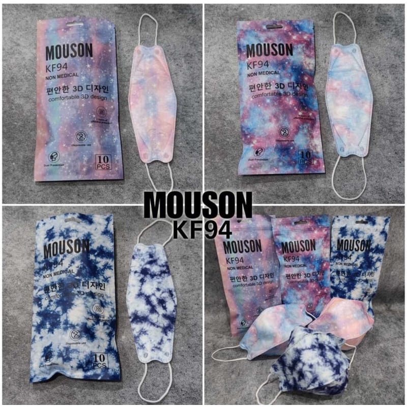 MASKER EARLOOP KF94 MOUSON GALAXY ISI 10PCS