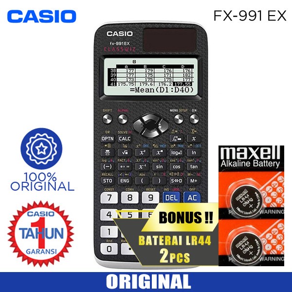 

CODES0X-27 CASIO CALCULATOR FX 991 EX