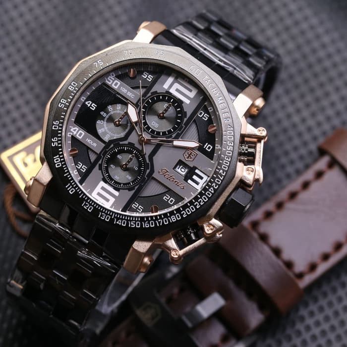 Jam Tangan Pria Tetonis Rantai Paket Garansi 1 Tahun