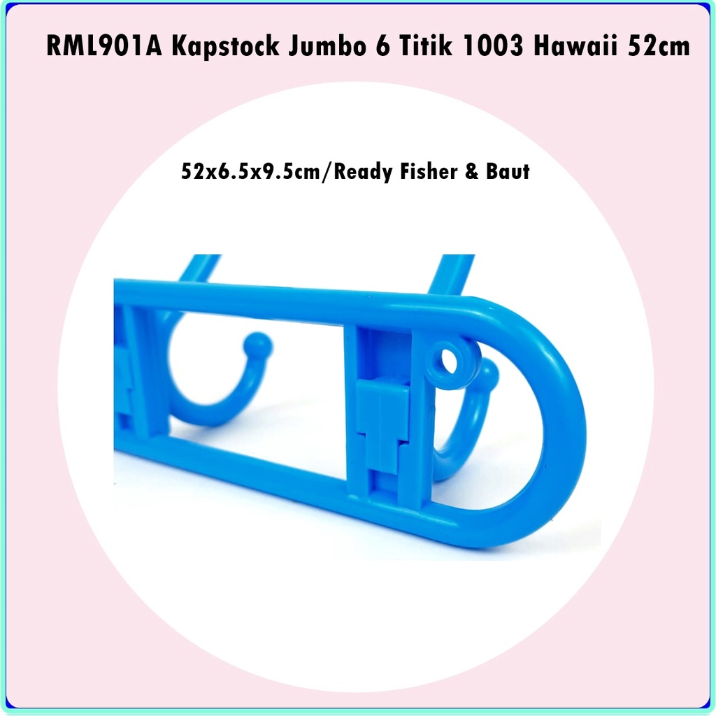 RML901A Kapstock Jumbo/Gantungan Baju 6 Titik 1003 Hawaii 52cm