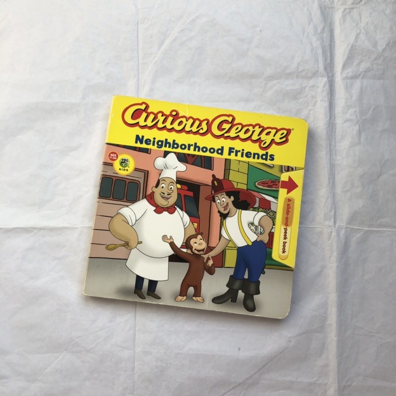 Board book preloved CURIOUS GEORGE NEIGHBORHOOD FRIENDS