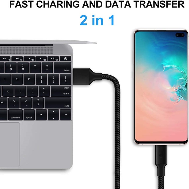 Dllencase VIVO Dllencase Kabel Charger USB Tipe C Fast Charging Untuk iPhone 13 12 11 Pro XR Xs Max Samsung Galaxy Xiaomi OPPO A310