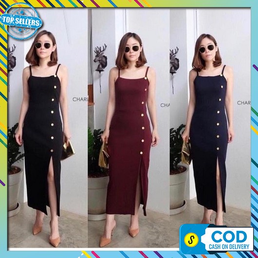 Dress Midi Dres Baju Natal Tunik  Bahan Adem Wanita Vneck Motif Elegan Bumil Busui Party Dres Pesta 