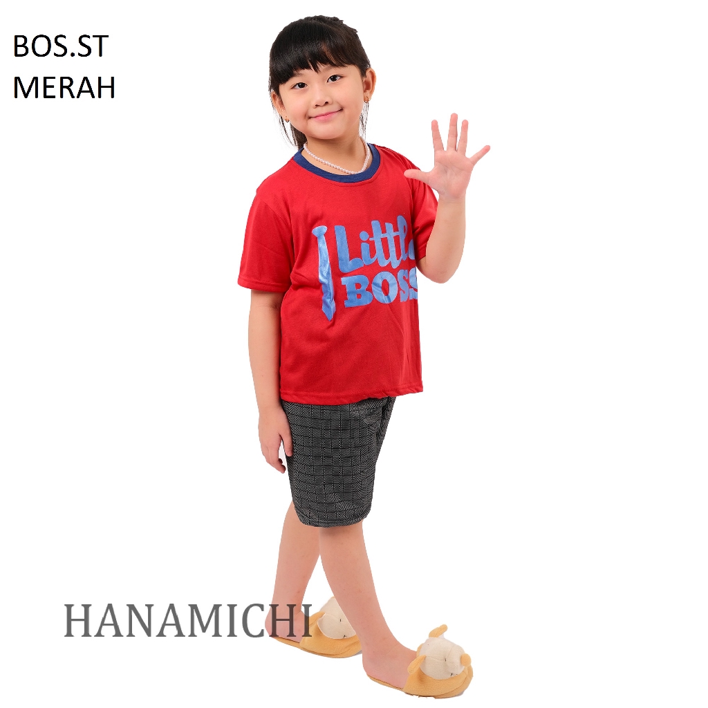 Hanamichi BOS.ST Setelan Anak Lengan Pendek