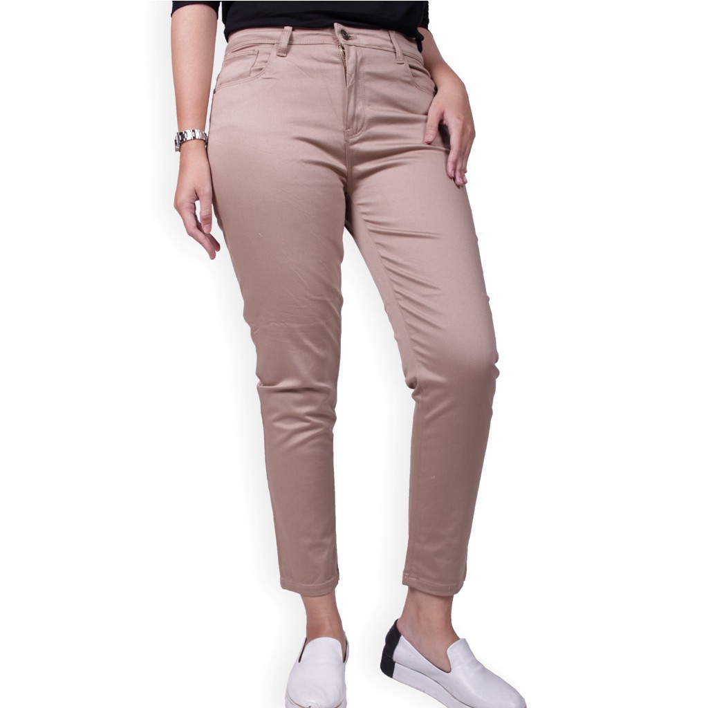 Emba Ladies brielle celana panjang wanita warna brown