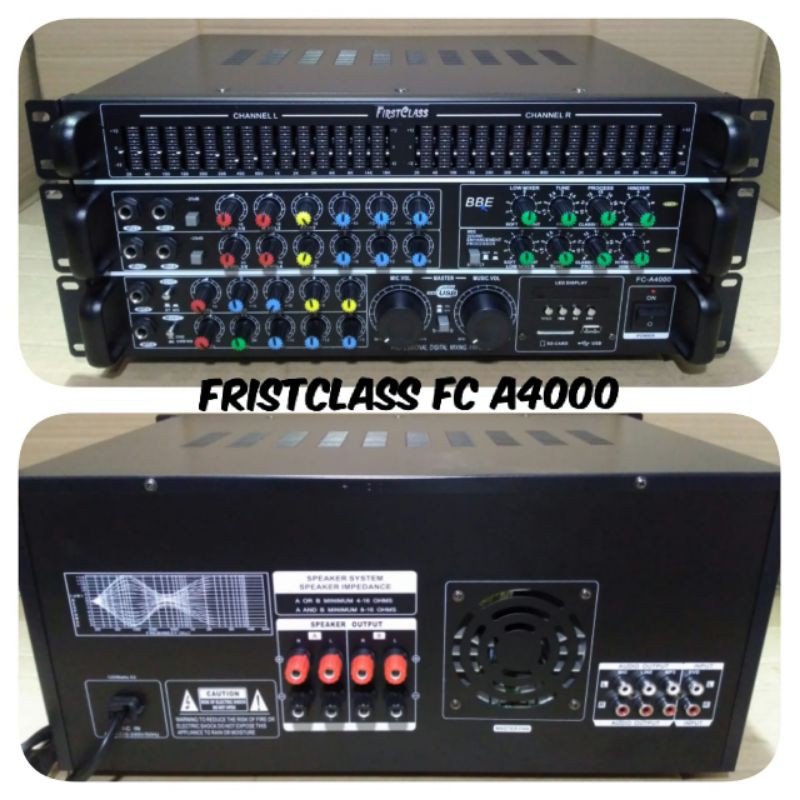 Amplifier Firstclass FC A4000 BBE Processor Amplifier Karaoke 500watts ORIGINAL PRODUCT