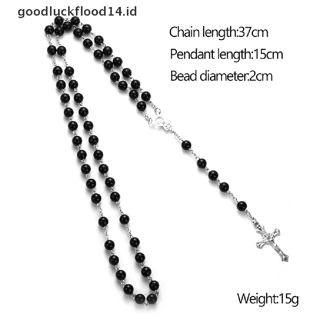 [OOID] 2020 New Fashion Handmade Catholic Rosary Cross Religious Pendants Necklace ID