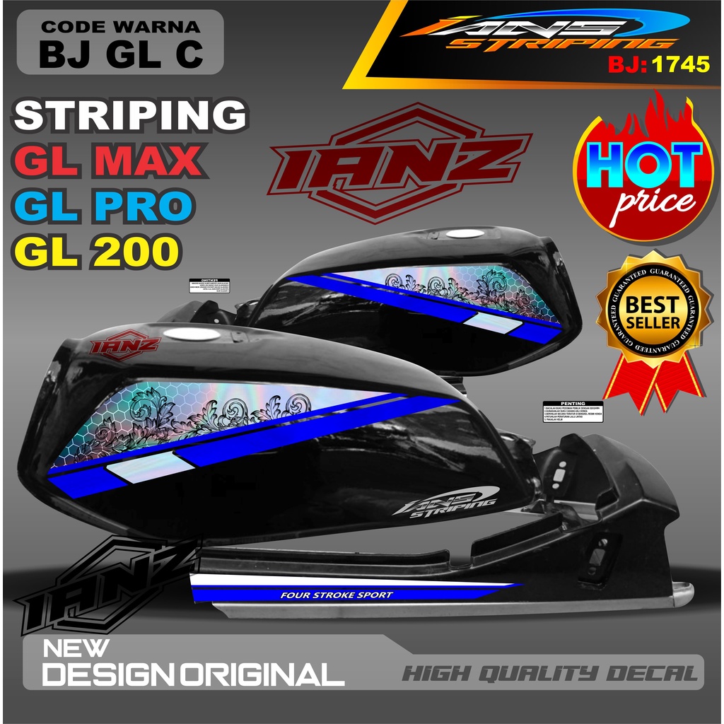 STRIPING HOLOGRAM GL MAX GL 2000 /  STIKER GL MAX VARIASI HOLOGRAM / STIKER HOLOGRAM