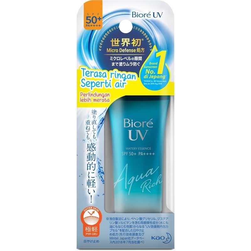 BIORE UV AQUA RICH WATERY ESSENCE 15GR SUNSCREEN WAJAH KOSMETIK SPF50