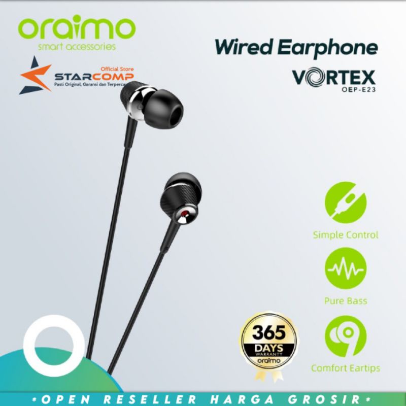 Oraimo OEP-E26 Vortex Earphone OEP E26 , OEPE26