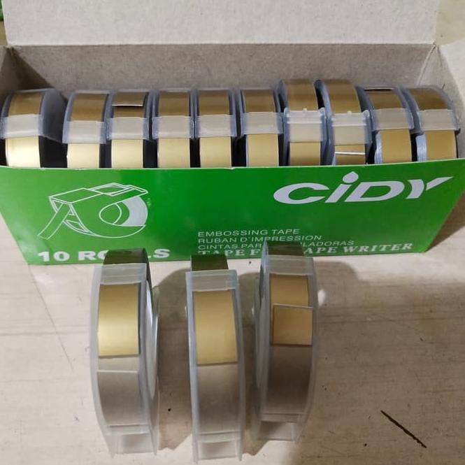 

[PRODUK AKMBI] Cidy Emboss Label Tape G0M