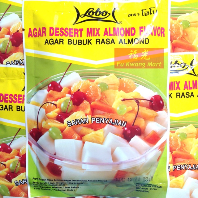 

Bubuk Puding Agar Dessert Mix Rasa Almond Impor Thailand Lobo 130 gram