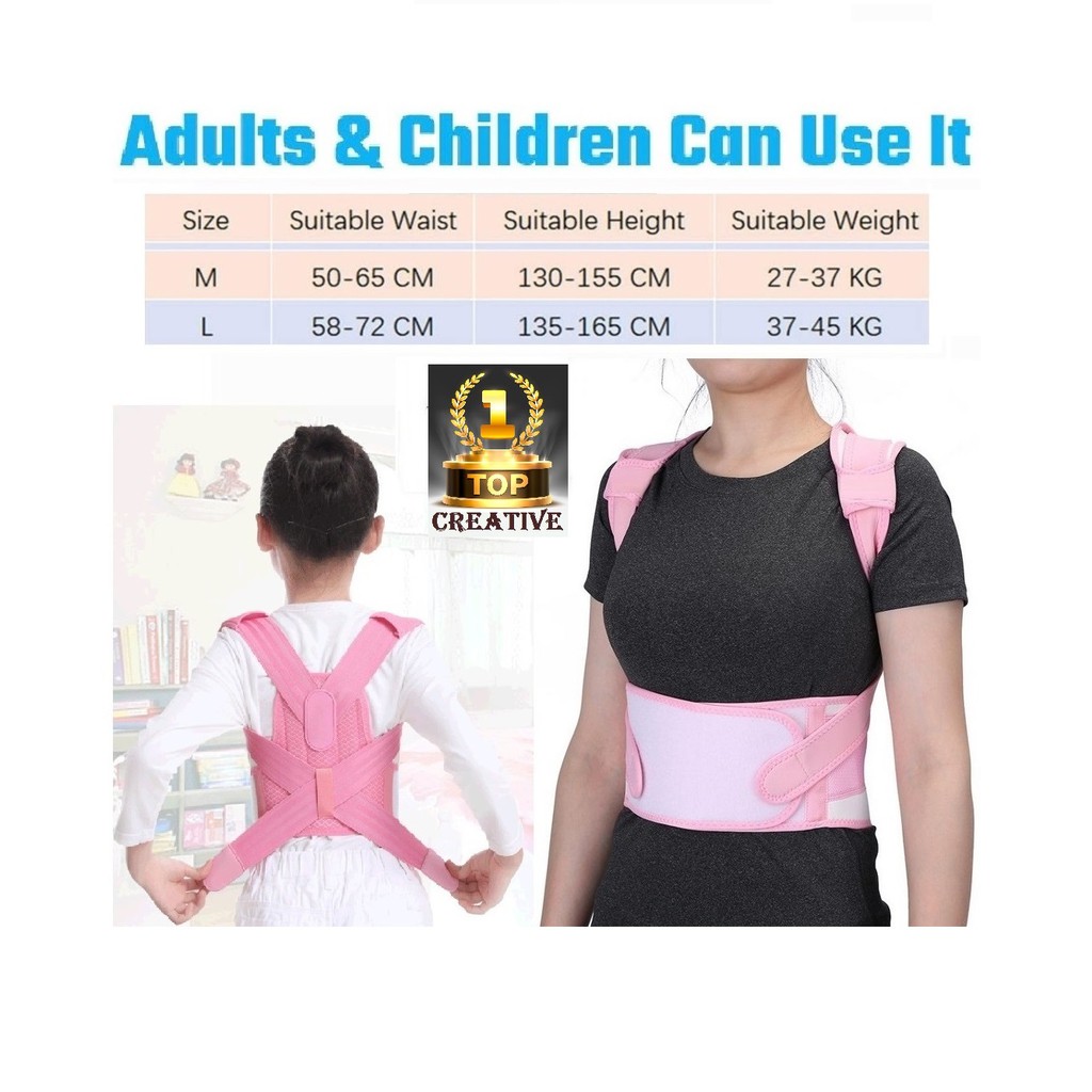 PENYANGGA PUNGGUNG ANAK DAN DEWASA KORSET ALAT THERAPY PUNGGUNG styeles back posture corrector