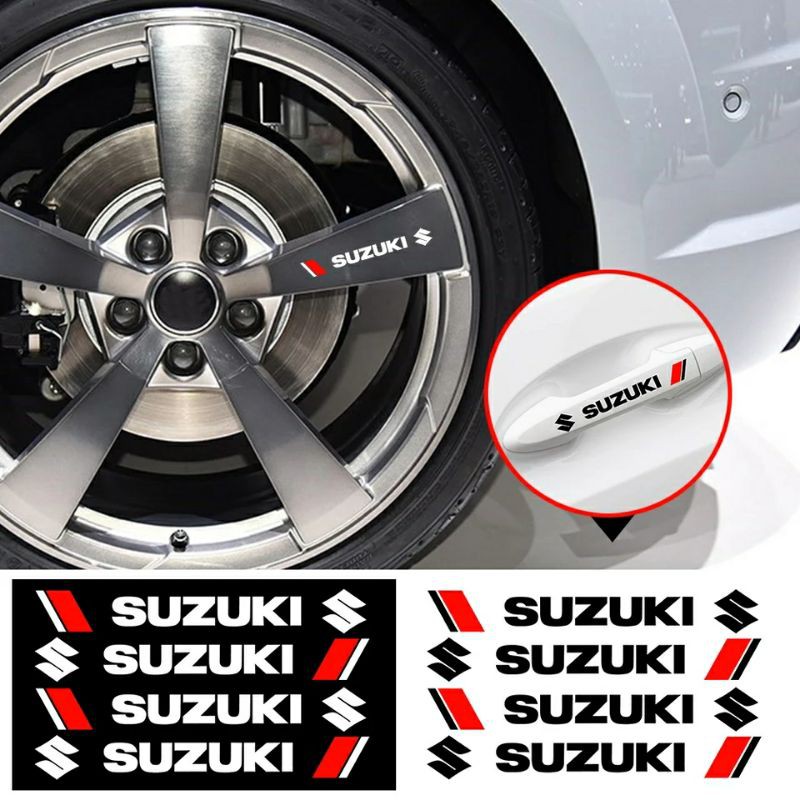 4PCS sticker variasi Pegangan Pintu velk spion body mobil suzuki
