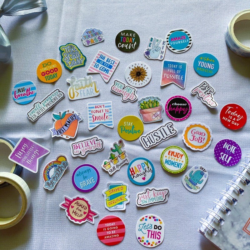 

Sticker Motivation / stiker motivasi / stiker olshop / stiker kata / stiker scrapbook / journaling