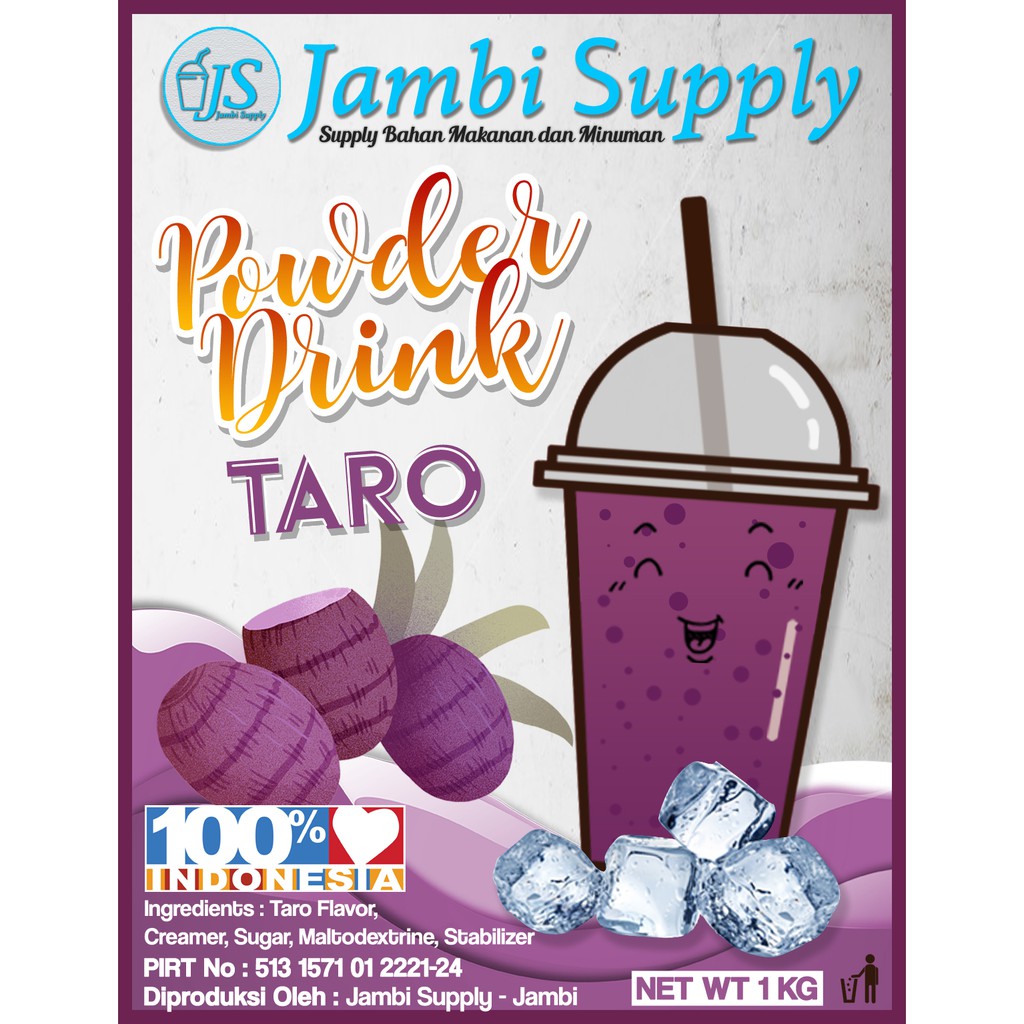 

POWDER DRINK TARO MINUMAN BUBUK RASA TARO 1KG